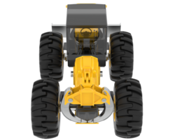 Skidder isolated on background. 3d rendering - illustration png