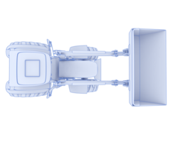 scavatrice isolato su sfondo. 3d interpretazione - illustrazione png