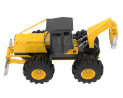 Skidder isolated on background. 3d rendering - illustration png