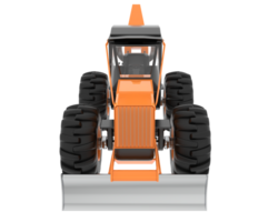 Skidder isolated on background. 3d rendering - illustration png