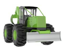 Skidder isolated on background. 3d rendering - illustration png