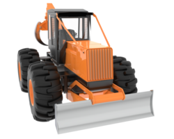 Skidder isolated on background. 3d rendering - illustration png