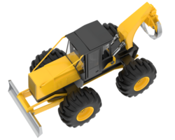 Skidder isolated on background. 3d rendering - illustration png