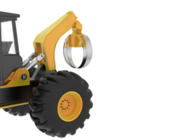 Skidder isolated on background. 3d rendering - illustration png