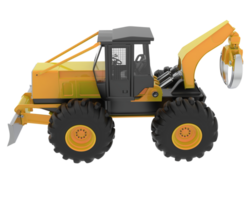 Skidder isolated on background. 3d rendering - illustration png