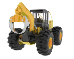 Skidder isolated on background. 3d rendering - illustration png