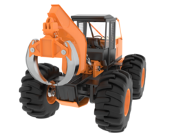 Skidder isolated on background. 3d rendering - illustration png