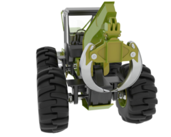 Skidder isolated on background. 3d rendering - illustration png