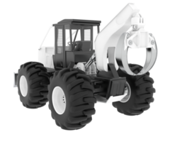 Skidder isolated on background. 3d rendering - illustration png