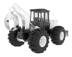 Skidder isolated on background. 3d rendering - illustration png