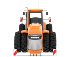 grand tracteur isolé sur Contexte. 3d le rendu - illustration png