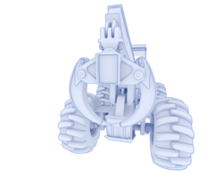 Skidder isolated on background. 3d rendering - illustration png