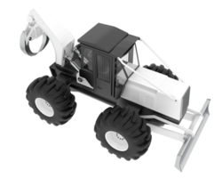 Skidder isolated on background. 3d rendering - illustration png