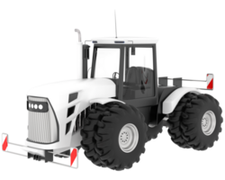 Large tractor isolated on background. 3d rendering - illustration png