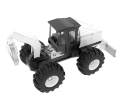 Skidder isolated on background. 3d rendering - illustration png