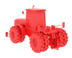 grande tractor aislado en antecedentes. 3d representación - ilustración png