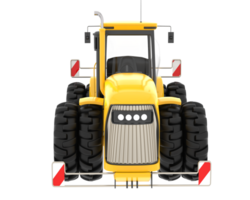 Large tractor isolated on background. 3d rendering - illustration png