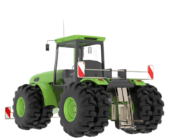 Large tractor isolated on background. 3d rendering - illustration png