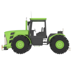 stor traktor isolerat på bakgrund. 3d tolkning - illustration png