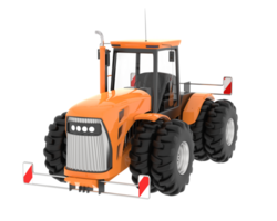 grande tractor aislado en antecedentes. 3d representación - ilustración png