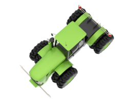 stor traktor isolerat på bakgrund. 3d tolkning - illustration png