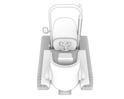 mini tractor aislado en antecedentes. 3d representación - ilustración png