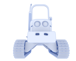 Mini Crawler isoliert auf Hintergrund. 3d Rendern - - Illustration png