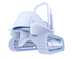 Mini Crawler isoliert auf Hintergrund. 3d Rendern - - Illustration png