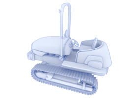 Mini crawler isolated on background. 3d rendering - illustration png