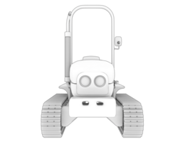 Mini Crawler isoliert auf Hintergrund. 3d Rendern - - Illustration png