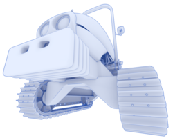 Mini crawler isolated on background. 3d rendering - illustration png