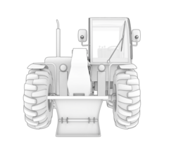 madera corte máquina aislado en antecedentes. 3d representación - ilustración png