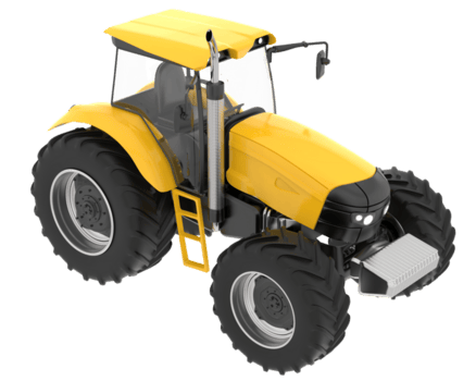 groß Landwirtschaft Fahrzeug isoliert auf Hintergrund. 3d Rendern - - Illustration png