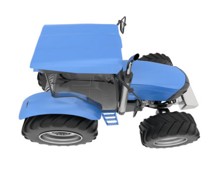 groß Landwirtschaft Fahrzeug isoliert auf Hintergrund. 3d Rendern - - Illustration png