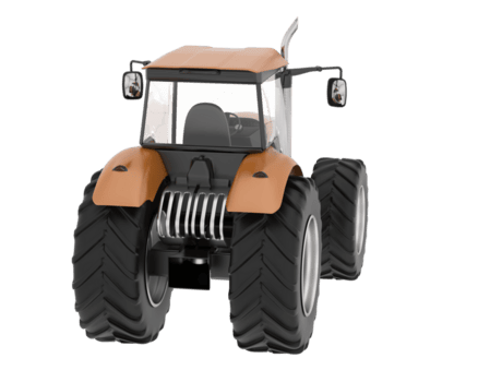 groß Landwirtschaft Fahrzeug isoliert auf Hintergrund. 3d Rendern - - Illustration png