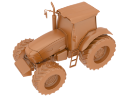 Big farming vehicle isolated on background. 3d rendering - illustration png