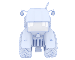 groß Landwirtschaft Fahrzeug isoliert auf Hintergrund. 3d Rendern - - Illustration png