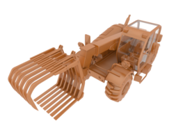 Forest machine isolated on background. 3d rendering - illustration png
