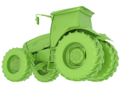 Big farming vehicle isolated on background. 3d rendering - illustration png