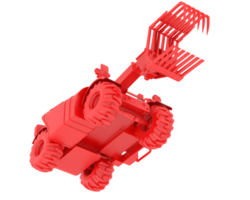 Forest machine isolated on background. 3d rendering - illustration png