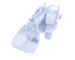 Forest machine isolated on background. 3d rendering - illustration png