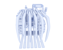 Forest machine isolated on background. 3d rendering - illustration png
