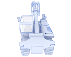 Forest machine isolated on background. 3d rendering - illustration png
