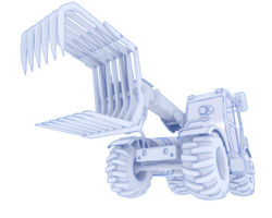 Forest machine isolated on background. 3d rendering - illustration png