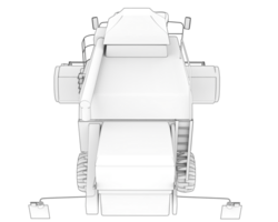 mietitore isolato su sfondo. 3d interpretazione - illustrazione png