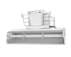 oogstmachine geïsoleerd Aan achtergrond. 3d renderen - illustratie png