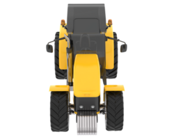 Big tractor isolated on background. 3d rendering - illustration png