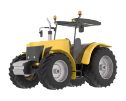 Big tractor isolated on background. 3d rendering - illustration png