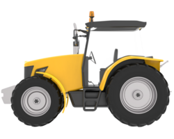 Big tractor isolated on background. 3d rendering - illustration png