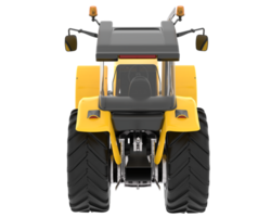 Big tractor isolated on background. 3d rendering - illustration png